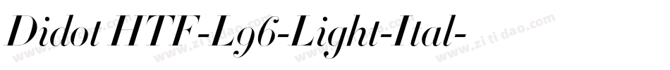 Didot HTF-L96-Light-Ital字体转换